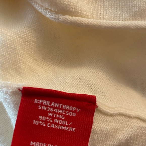 n:PHILANTHROPY Wool & Cashmere-Blend Sweater NWT - Picture 4 of 4